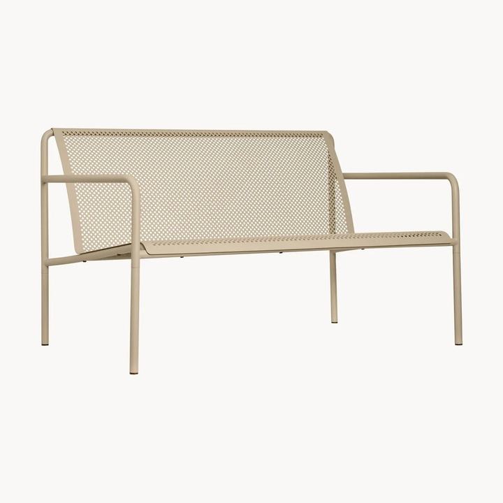 Steel Garden Sofa Dapple (2-seater), Beige