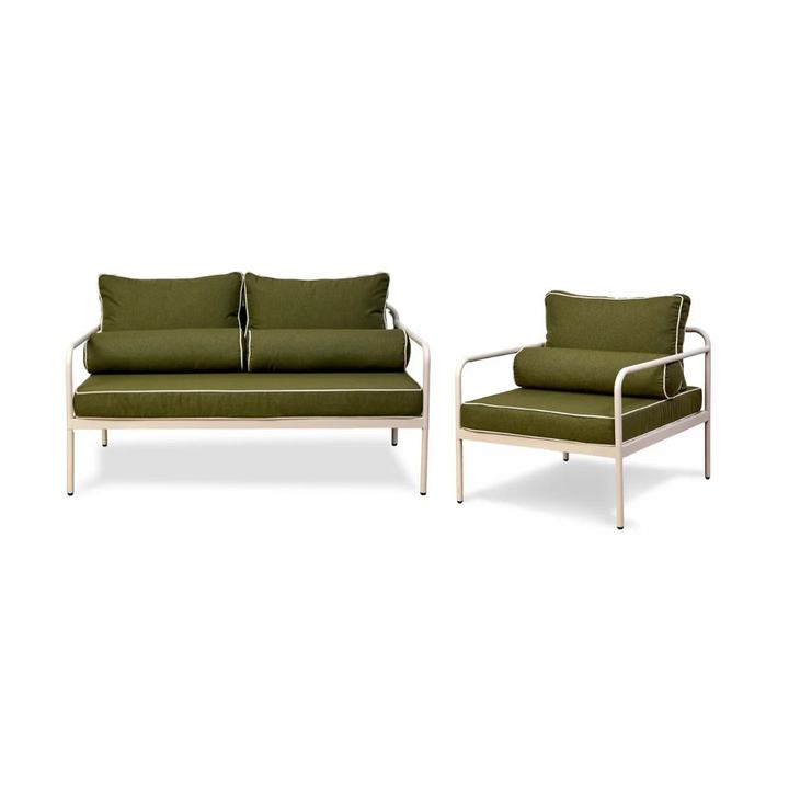 Marin Lounge Seating Olive Set of Two